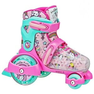 Hello Kitty Pink and Blue Kids Roller Skates